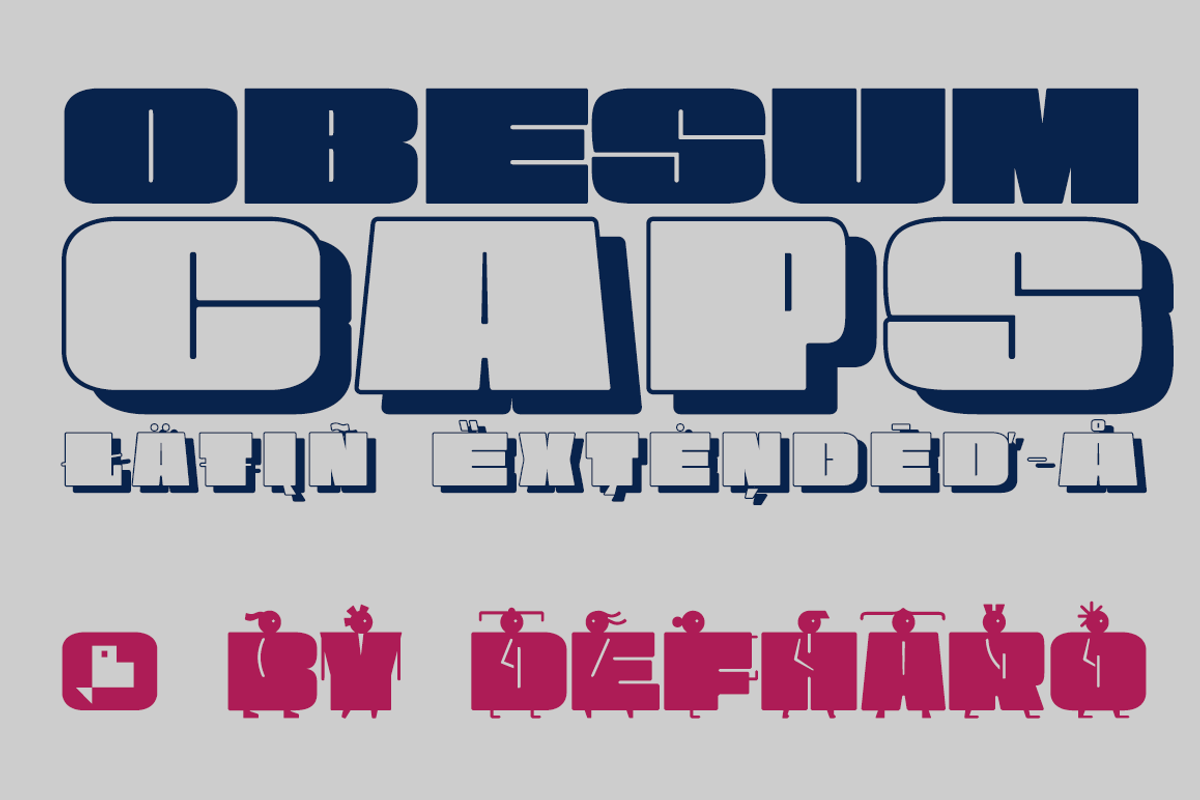 Obesum Caps -2 fonts- preview 8