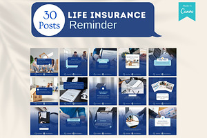 220 Life Insurance Canva Templates