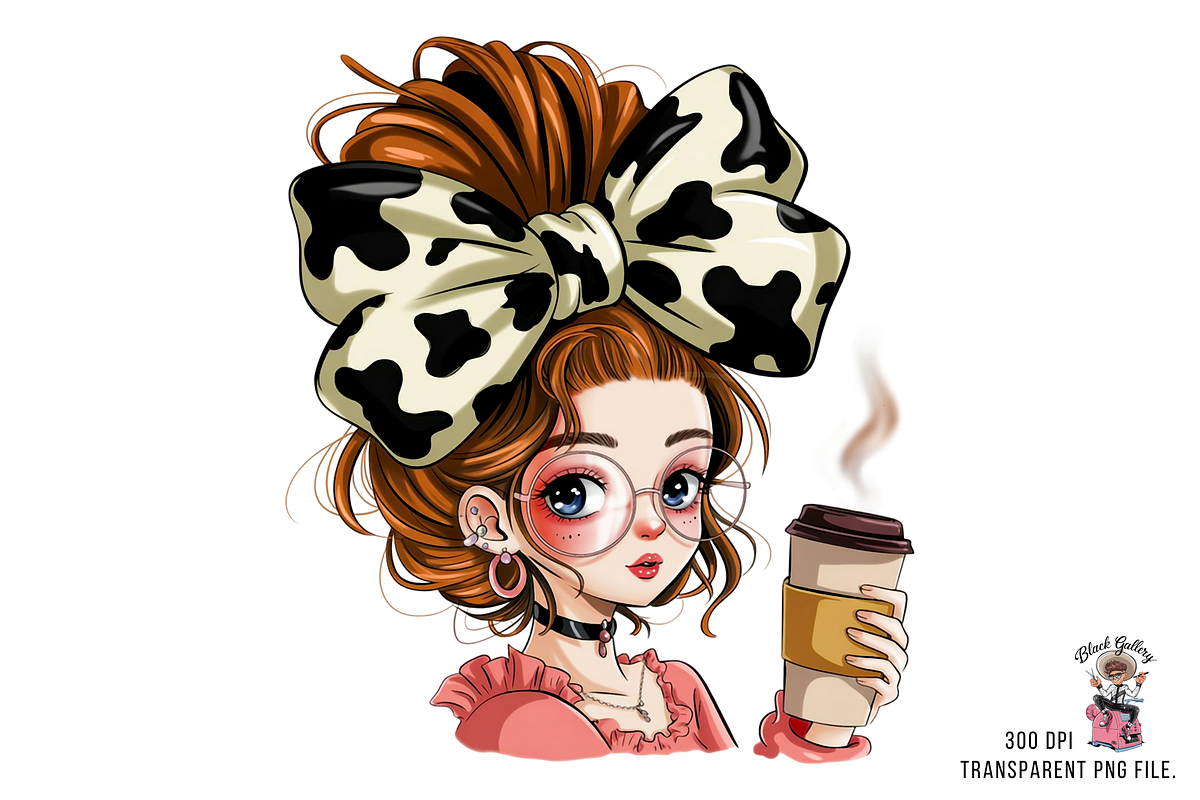 10 Adorable Coffee Lover Clipart PNG, a Graphic by Clipart Bloom (Photo 3 of 11)