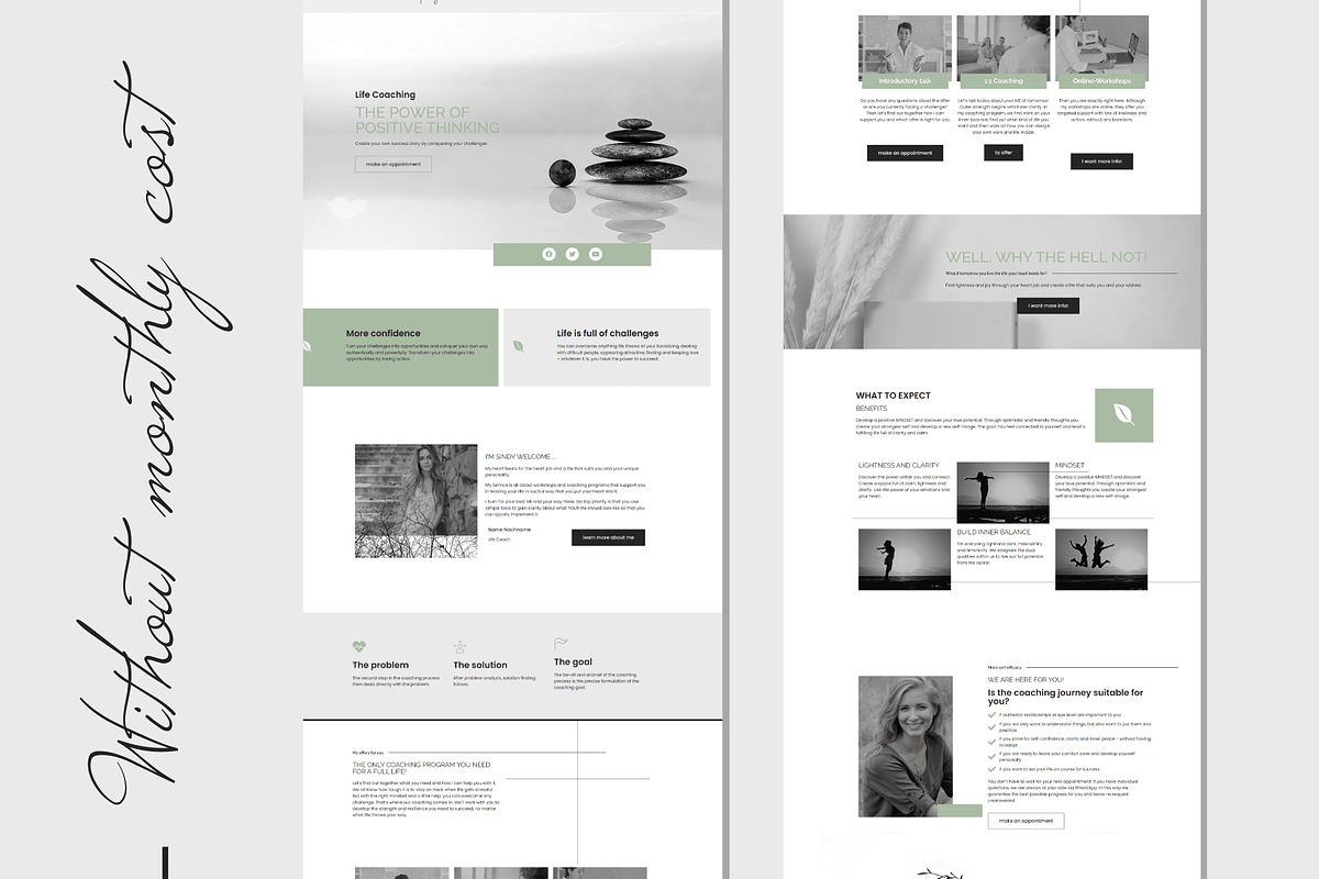 Wordpress theme coach minimalist, a WordPress Template by myvisuell.de Webdesign (Photo 2 of 7)
