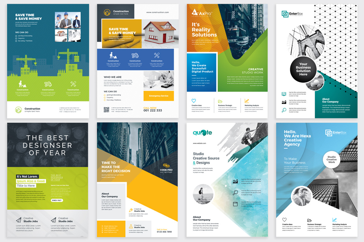 Flyer Bundle, a Flyer Template by GoldenPixelStudio (Photo 4 of 9)