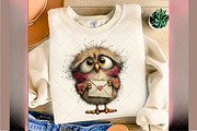 Valentine Day Owl Clipart, an Illustration by SinaCreation (Thumbnail 6 of 7)