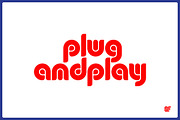 PLUG | Retro Display Font, a Sans Serif Font by Superfried Font Shop (Thumbnail 5 of 8)