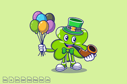 St. Patrick's Clover Leaf Cartoon