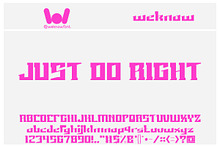 Just Do Right font