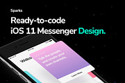 Sparks iOS 11 UI Kit, a Templates & Theme by UI8 (Thumbnail 4 of 9)