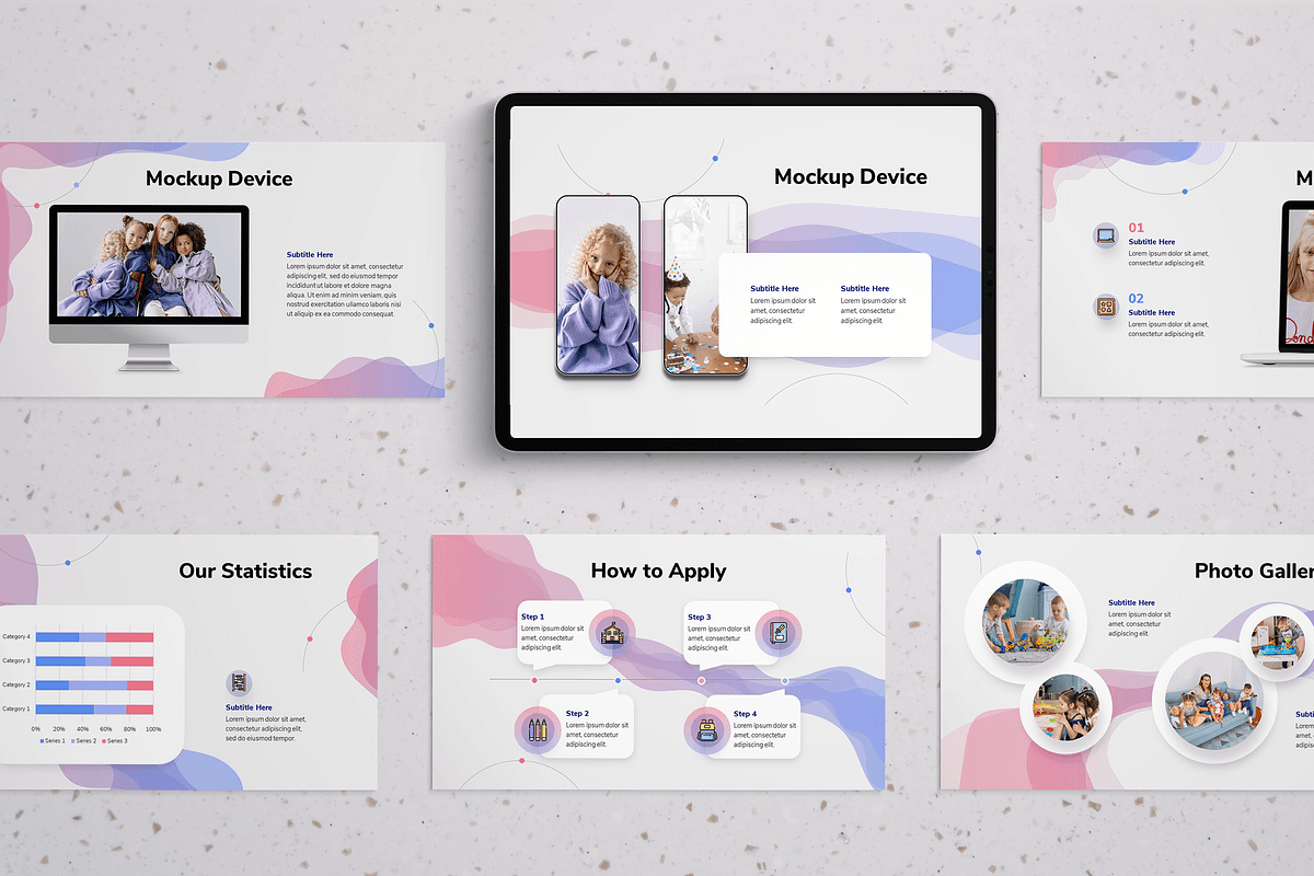 Kindergarten PowerPoint Presentation, a Presentation Template by Flat Icons (Photo 3 of 6)