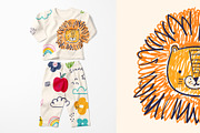 Baby hand drawn animals collection, an Animal Illustration by MoleskoStudio (Thumbnail 2 of 24)