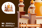 Ramadan Kareem 3D Icon Set, an Object 3D Model by Creative Perspective (Thumbnail 2 of 5)