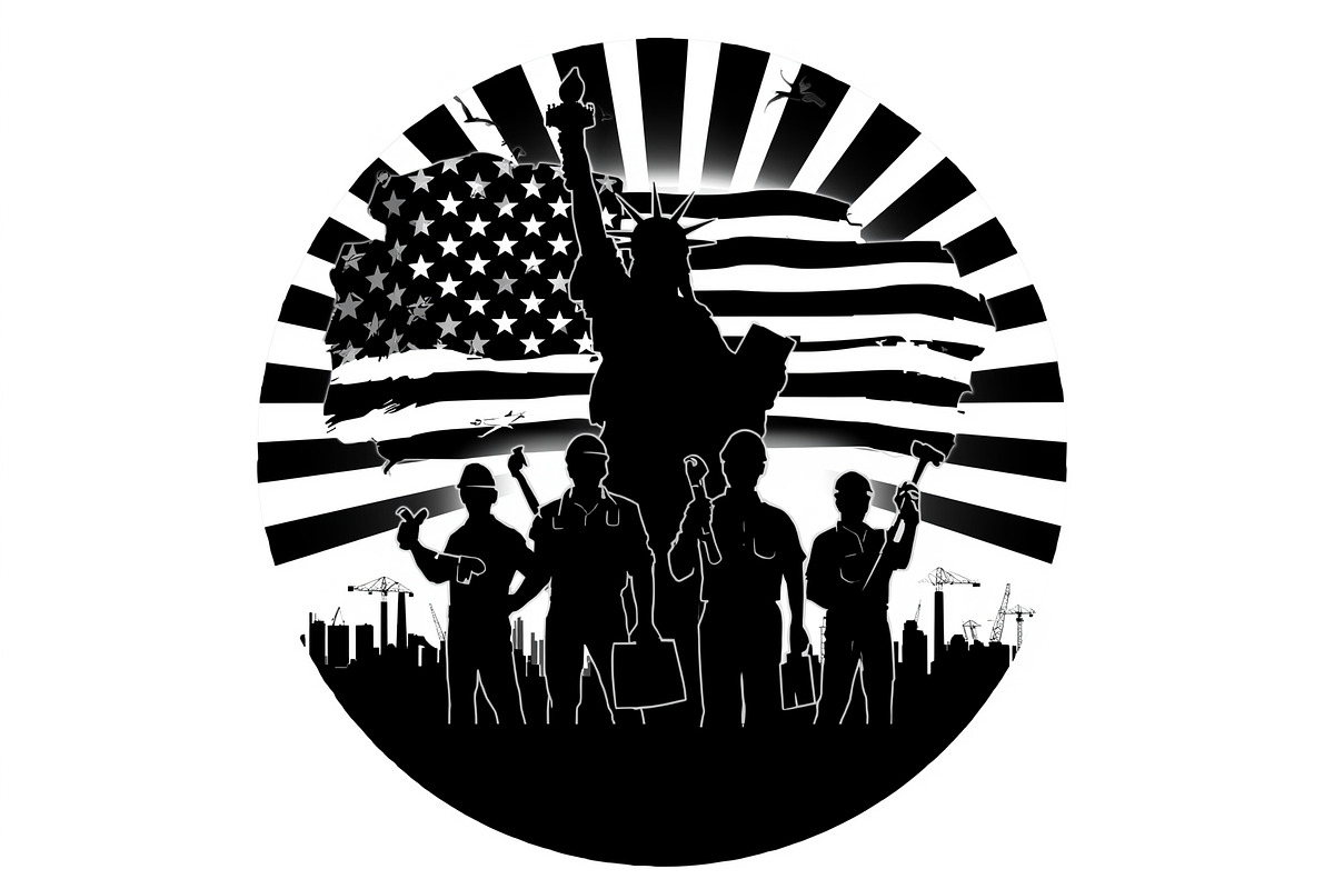 Nation Builder Silhouette Set, an Illustration by yasushie (Photo 3 of 20)