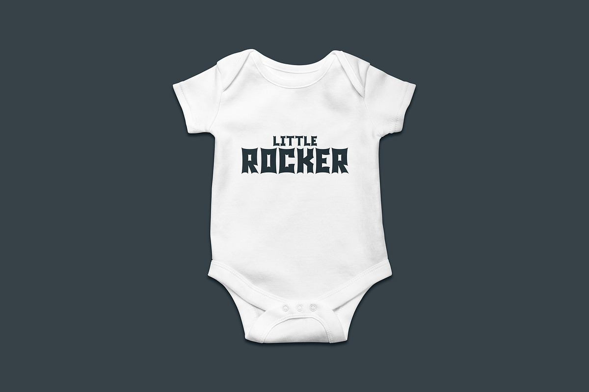 Monsta Rocka - a monster rocker font preview 3