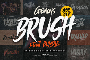 Brush Font Bundle