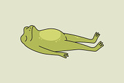 Yoga Frogs - Vector collection, an Animal Illustration by Alina Sh (Thumbnail 6 of 9)
