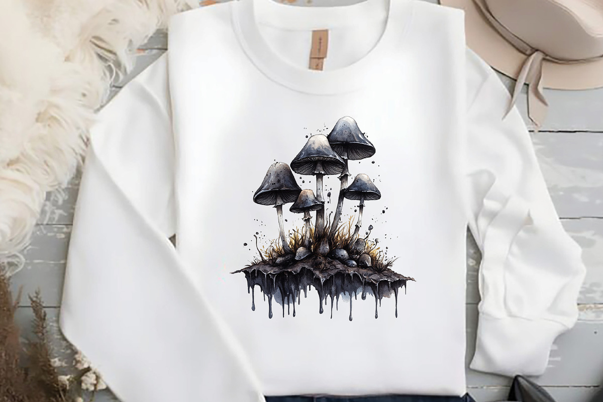 Watercolor Mushroom Clipart bundle, an Illustration by DreamCafeArt (Photo 5 of 9)