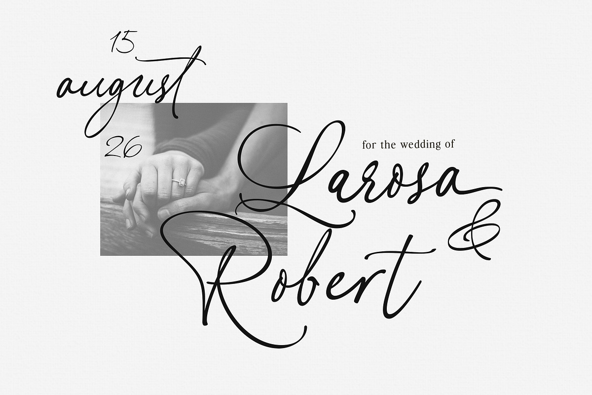 Rossie Amor, a Handwritten Font by joelmaker (Photo 2 of 15)