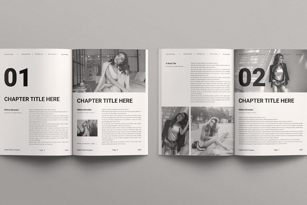 Digital Ebook Layout Design Template, a Magazine Template by TemplatesForest (Photo 4 of 8)