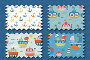 Nautical Dinosaur Clipart Bundle, an Animal Illustration by Poppymoondesign (Thumbnail 3 of 5)