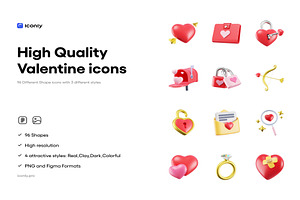 Valentine 3D icons, Iconly Pro, an Emoji Icon by Lumina_ui_ux202