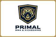 Aggressive Tiger in Shield Logo, a Templates & Theme by Suhandi (Thumbnail 2 of 4)