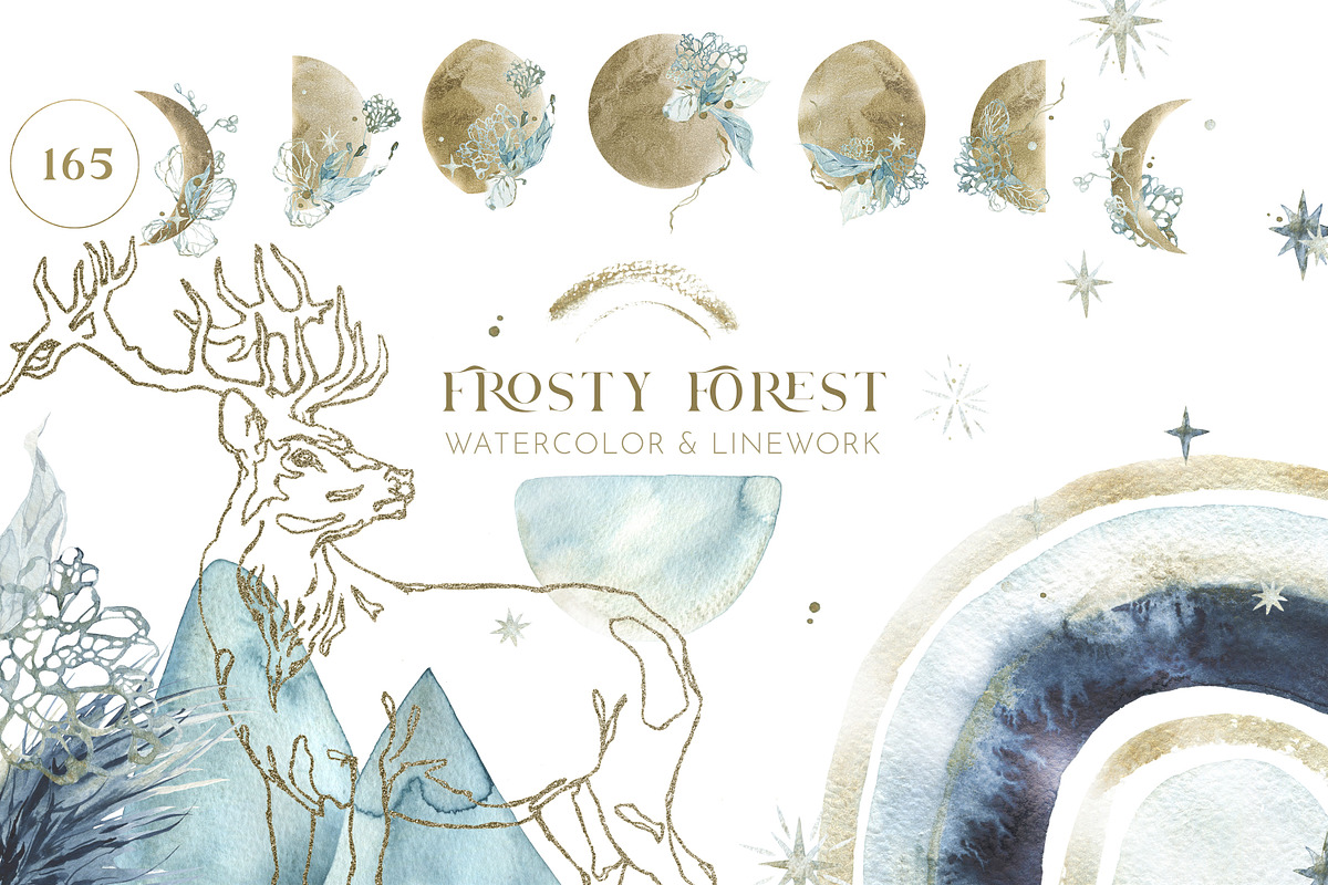 Frosty Forest Winter Collection, an Animal Illustration by Cat In Colour (Photo 1 of 10)
