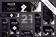 Banners Pack | Hair Salon, a Templates & Theme by Amber Graphics (Thumbnail 1 of 3)