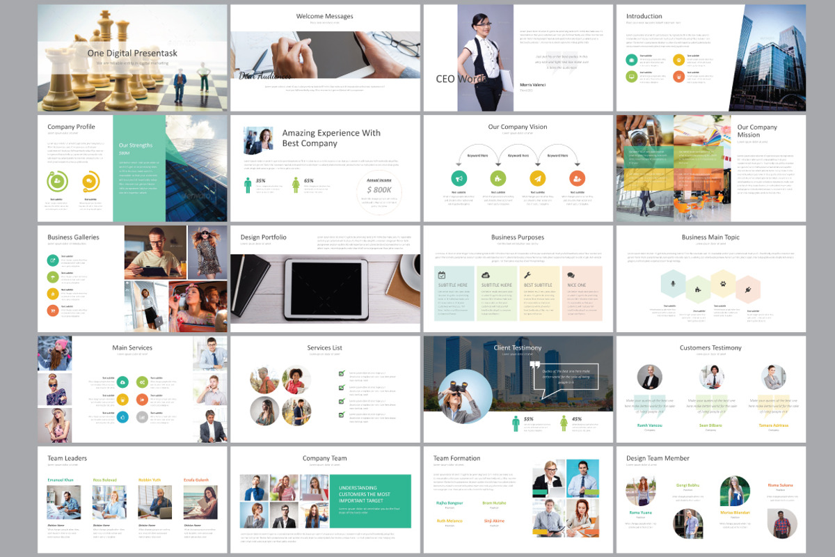 Business Presentation Template, a Presentation Template by GreenDesign (Photo 1 of 7)