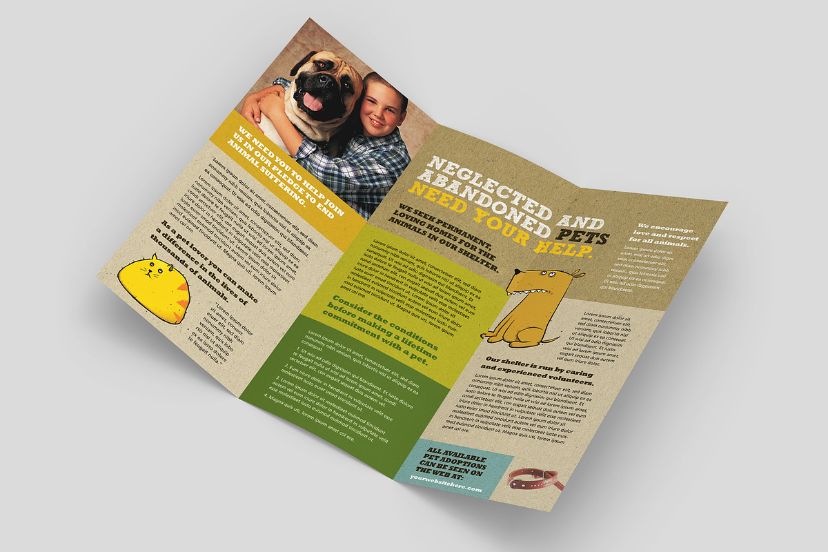 Animal Shelter Brochure Template, a Brochure Template by StockLayouts (Photo 2 of 4)