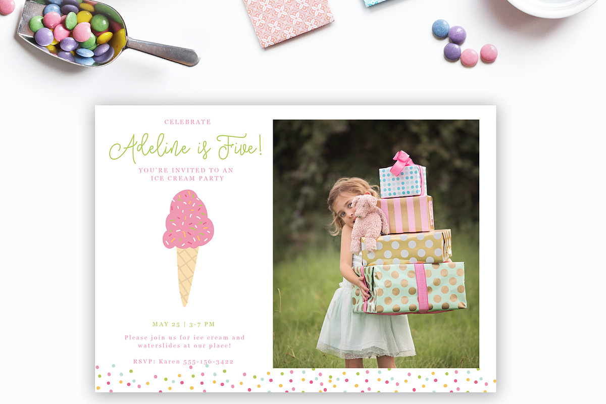 Ice Cream Clip Art, an Illustration by Hello Muse Design (Photo 3 of 3)