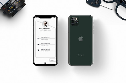 IPHONE MOBILE BUSINESS CARD