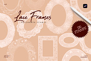 Lace Frames Procreate Stamp Set, a Shape Add-On by Spasibenko Art (Thumbnail 2 of 5)