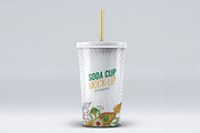Soda Cup Mockup, a Cups & Container Mockup by Xtrahive (Thumbnail 2 of 2)
