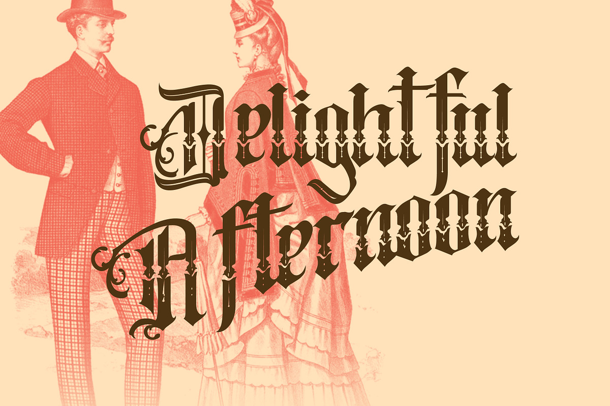 Crayscale-Blackletter Victorian Font, a Blackletter Font by Flawless And Co (Photo 3 of 10)