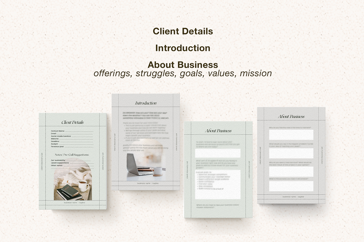 Client Discovery Call Script, a Presentation Template by Starline Creative (Photo 3 of 5)
