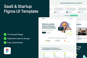Crafto - SaaS & Startup Figma