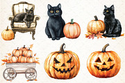 Vintage Halloween Clipart Collection, an Illustration by Libby Wishes (Thumbnail 2 of 9)