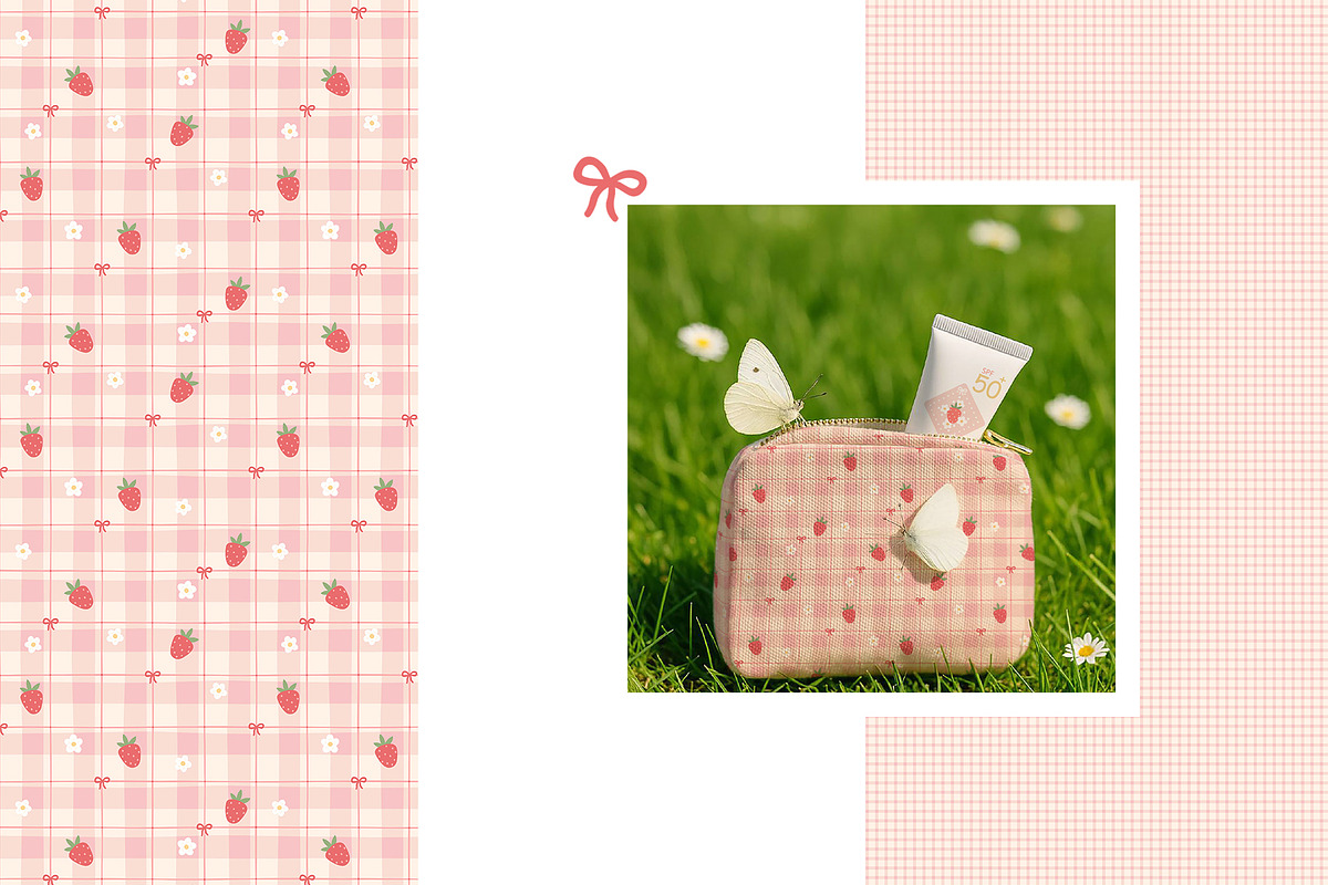 Little Strawberry Picnic Patterns, a Graphic by Svitlana Kharchuk (Photo 11 of 13)