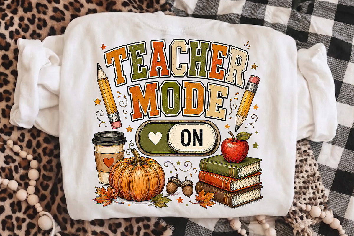 Teacher Mode On PNG, Fall Teacher, an Object Illustration by Libby Wishes (Photo 3 of 3)