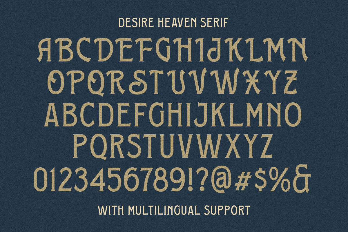 Desire Heaven Vintage Font Duo, a Serif Font by Letterhend Studio (Photo 9 of 9)