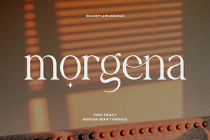 Morgena - Modern Serif Family Font, a Serif Font by Flawless And Co