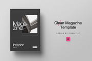 Clean Magazine Template, a Magazine Template by PixelAtist (Thumbnail 1 of 8)