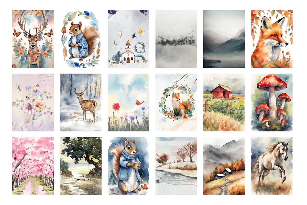 180 Kids Nursery Wall Art Posters, a Poster Template by Design By Hira (Photo 11 of 19)