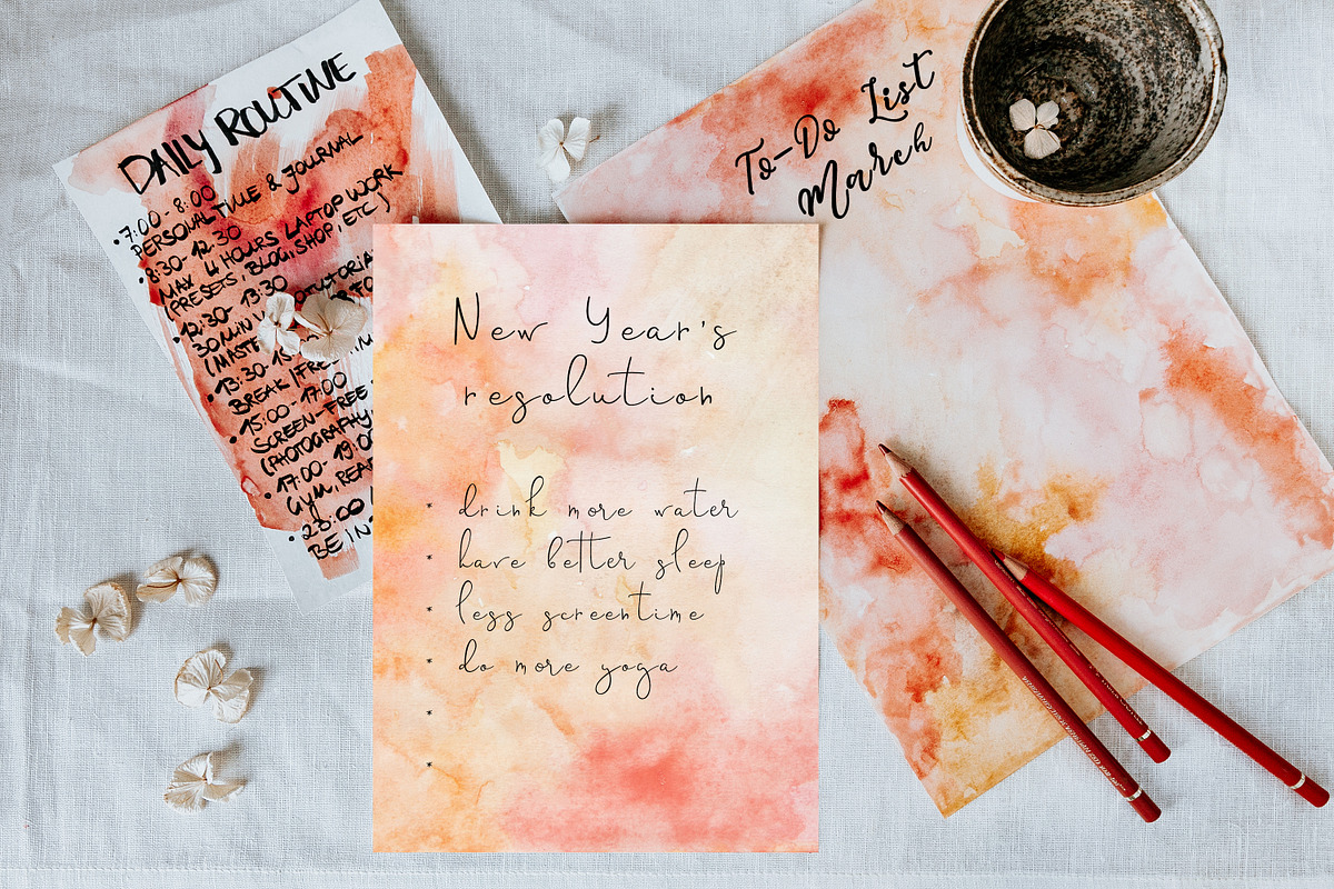 Pastel Watercolor Texture Background, a Texture Graphic by in between details (Photo 4 of 9)