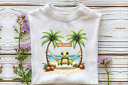 Hello Summer, Summer Turtle PNG, an Illustration by Libby Wishes (Thumbnail 3 of 4)