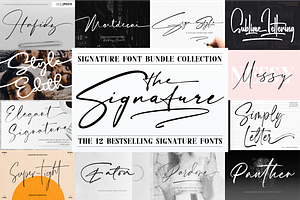 The Signature Font Bundle Collection