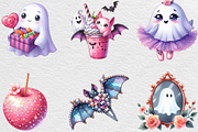 Cute Coquette Halloween Clipart, an Illustration by Black Bird Studio (Thumbnail 6 of 6)