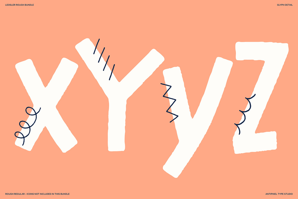 LeOsler Rough | Bundle | 2 Fonts, a Handwritten Font by Antipixel Type Studio (Photo 15 of 15)