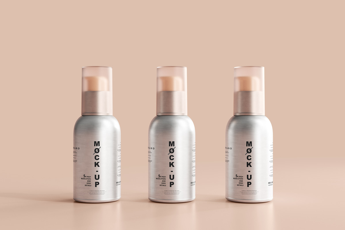 Aluminum Spray Bottle Mockups, a Cups & Container Mockup by pmvch (Photo 7 of 24)
