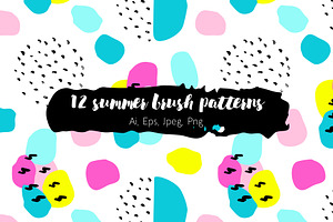 12 summer brush patterns