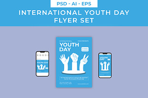 International Youth Day Flyer Set, a Flyer Template by Lakhan1998