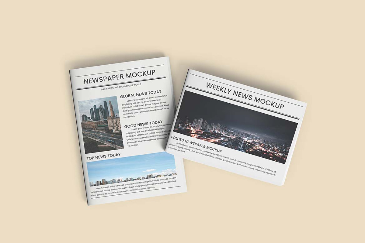 Newspaper Mockup, an Advertising Mockup by tiyasprabawa (Photo 4 of 5)